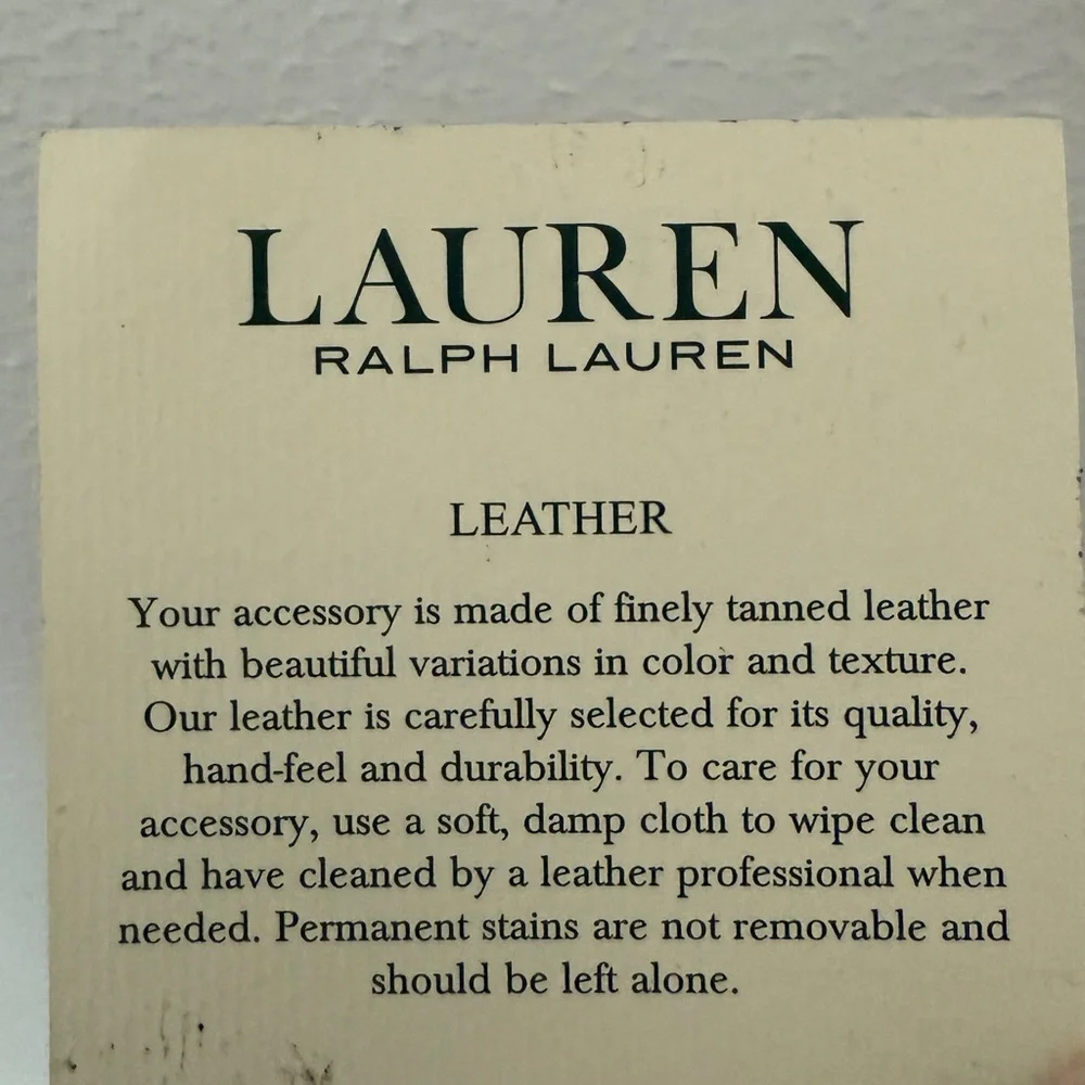Lauren Ralph Lauren Bennington Saffiano Leather Tote Handbag | Merlot - Picture 11 of 11